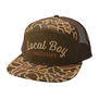 Local Boy Simple Script 7 Panel Hat Old School Camo