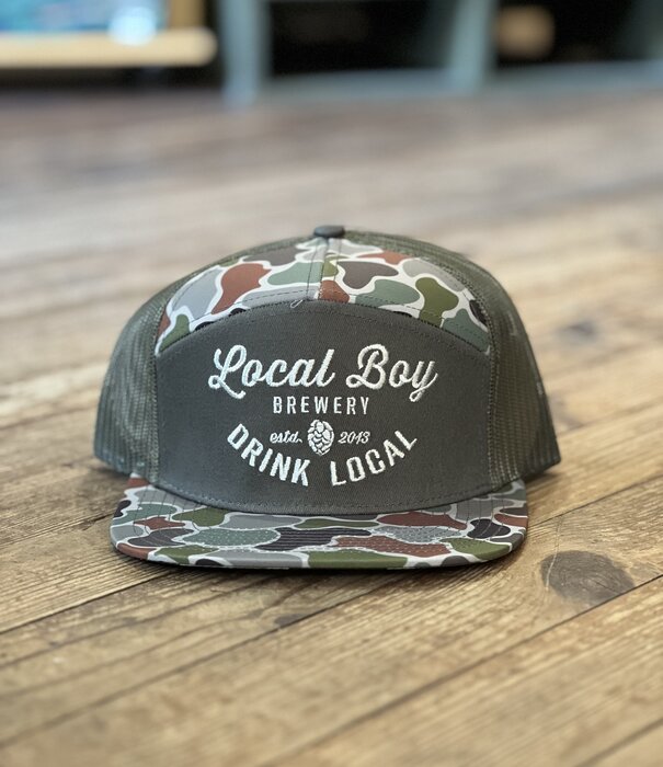 Local Boy Outfitters Local Boy Brewery 7 Panel Hat Forest Camo
