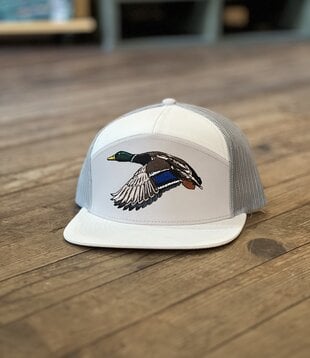 Local Boy Mr Mallard 7 Panel Hat White/Fog