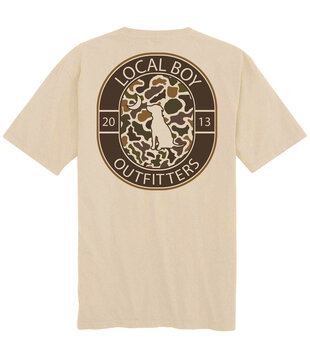 Local Boy Youth Vintage Crest S/S Tee Latte