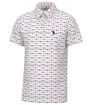 Local Boy Dirty Myrtle Polo Red/White/Blue