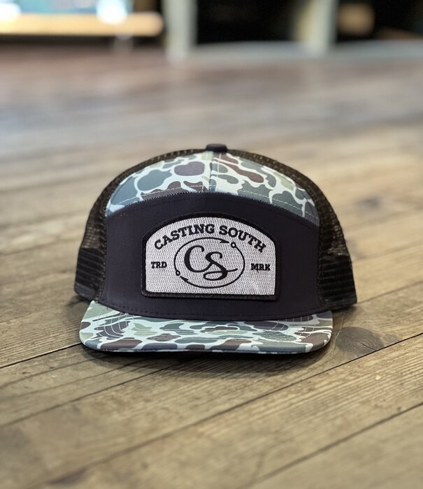 Casting South Casting South 7 Panel Embroidered Patch Hat #4