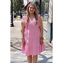 Simply Southern Knit Ruffled Dress Blush