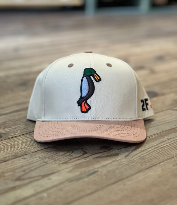 24.7 Hunt 24.7Hunt Cream/Tan Duck Snapback Hat