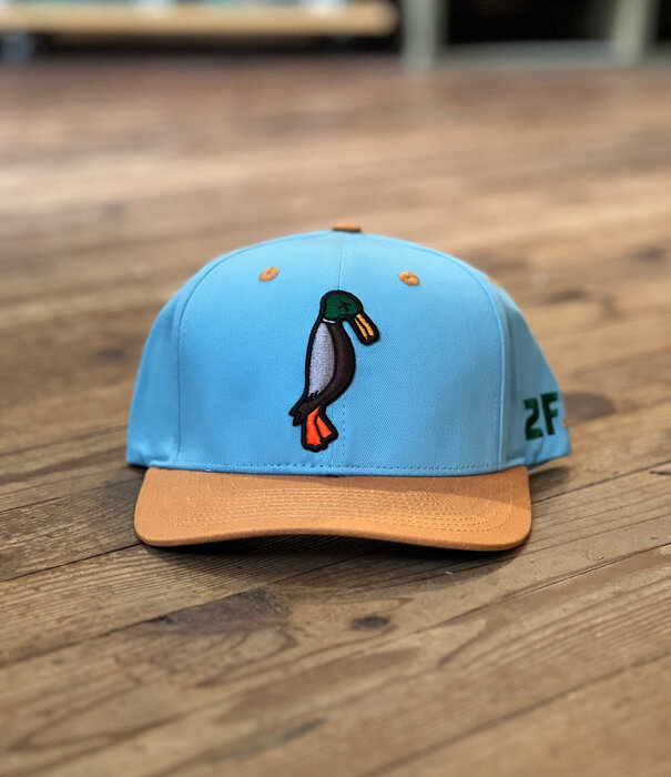 24.7 Hunt 24.7Hunt Tan/Baby Blue Duck Snapback Hat