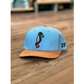 24.7Hunt Tan/Baby Blue Duck Snapback Hat