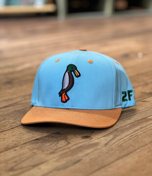 24.7Hunt Tan/Baby Blue Duck Snapback Hat
