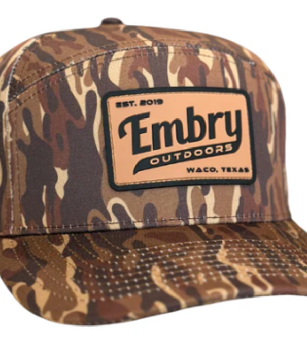 Embry Outdoors Embry Brown Ranch 6 Panel "Retro" Trucker Hat