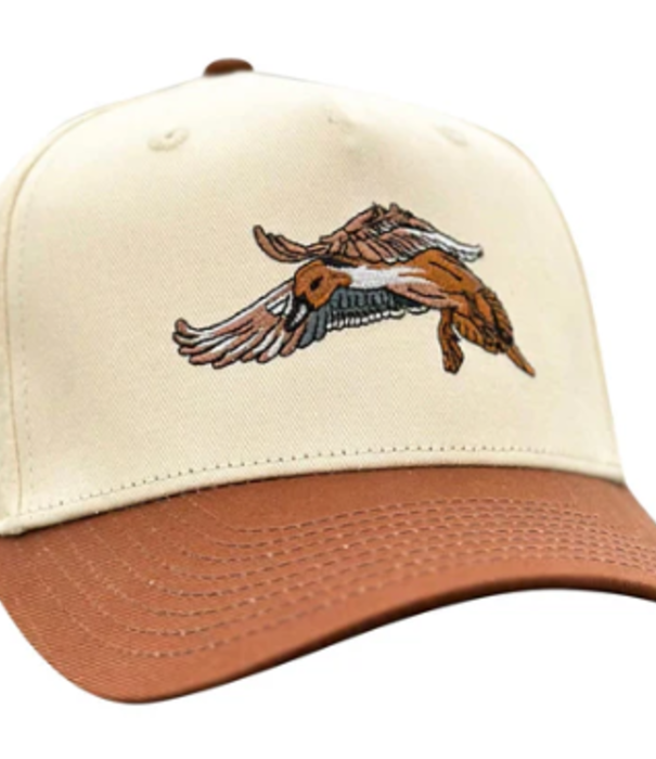 Embry Outdoors Cream/Brown Pintail Trucker Hat