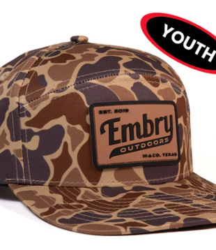 Youth Embry Duck Camo 6 Panel Hat