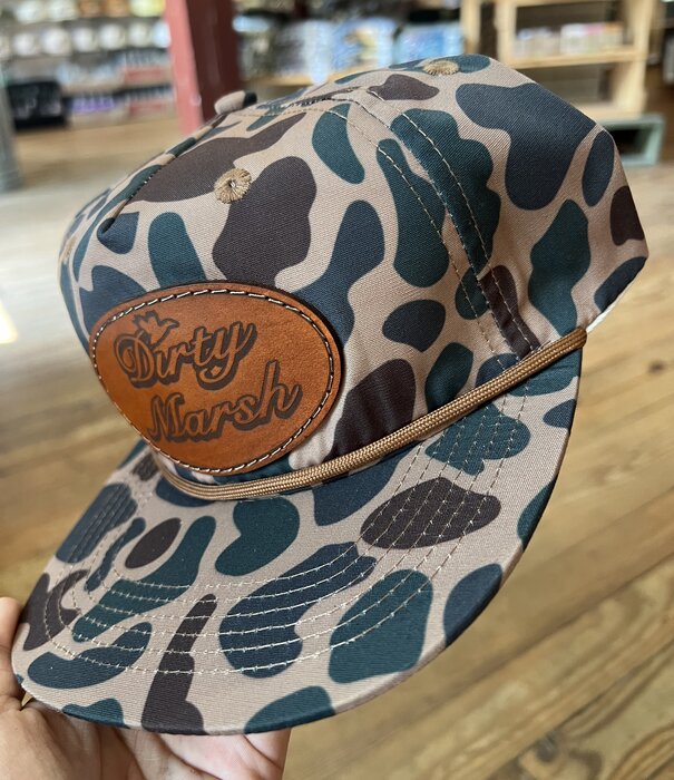 Dirty Marsh DM Classic Leather Patch Hat Delta