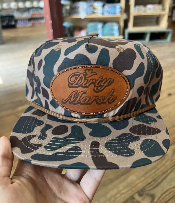 Dirty Marsh DM Classic Leather Patch Hat Delta