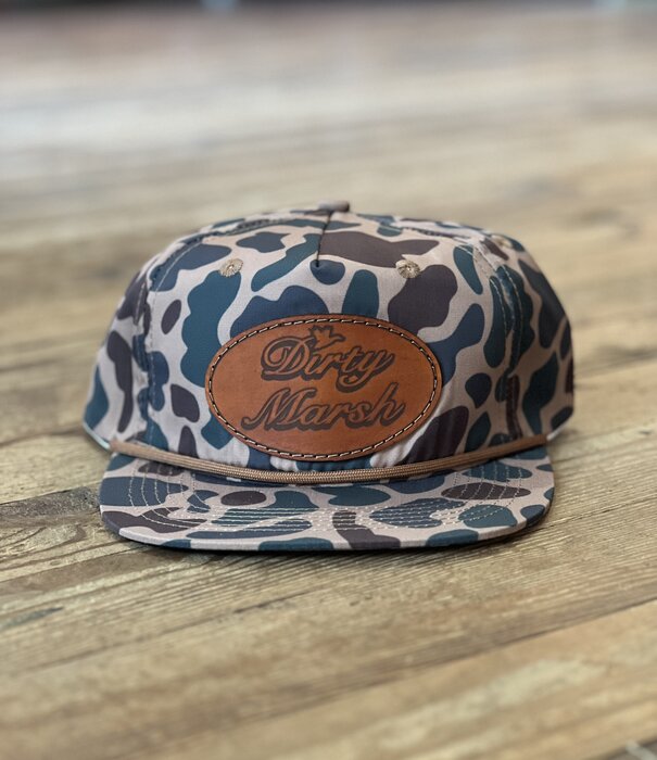 Dirty Marsh DM Classic Leather Patch Hat Delta