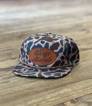 DM Classic Leather Patch Hat Delta