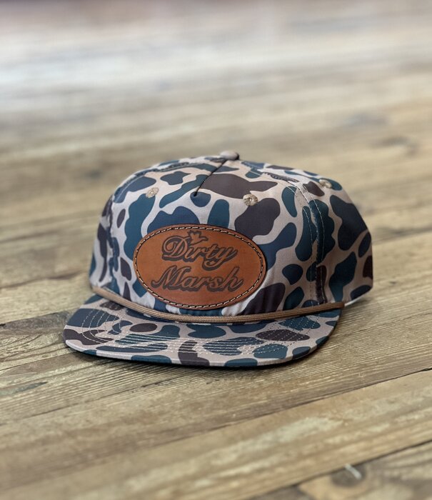 Dirty Marsh DM Classic Leather Patch Hat Delta