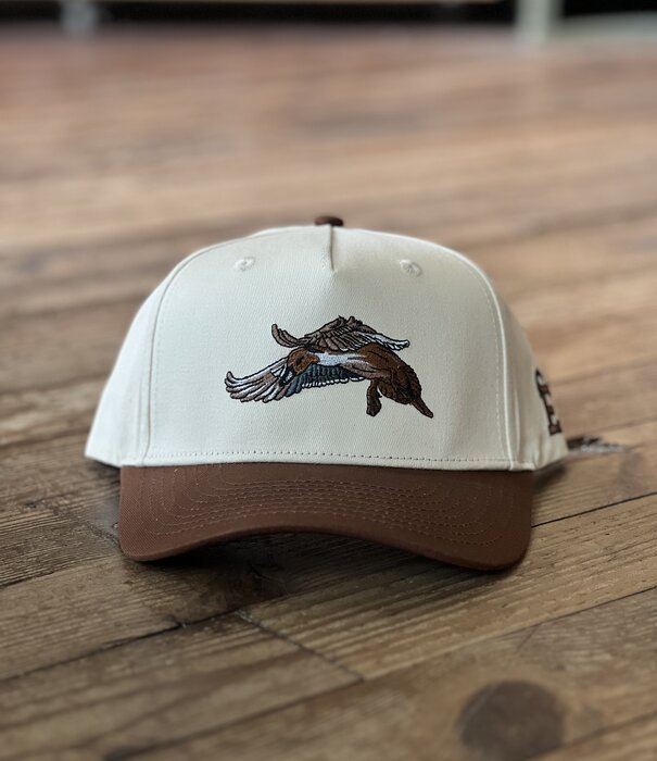 Embry Outdoors Cream/Brown Pintail Trucker Hat