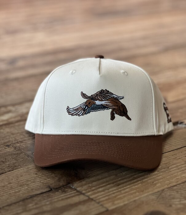 Embry Outdoors Cream/Brown Pintail Trucker Hat
