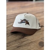 Cream/Brown Pintail Trucker Hat
