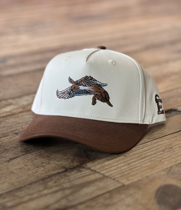 Embry Outdoors Cream/Brown Pintail Trucker Hat
