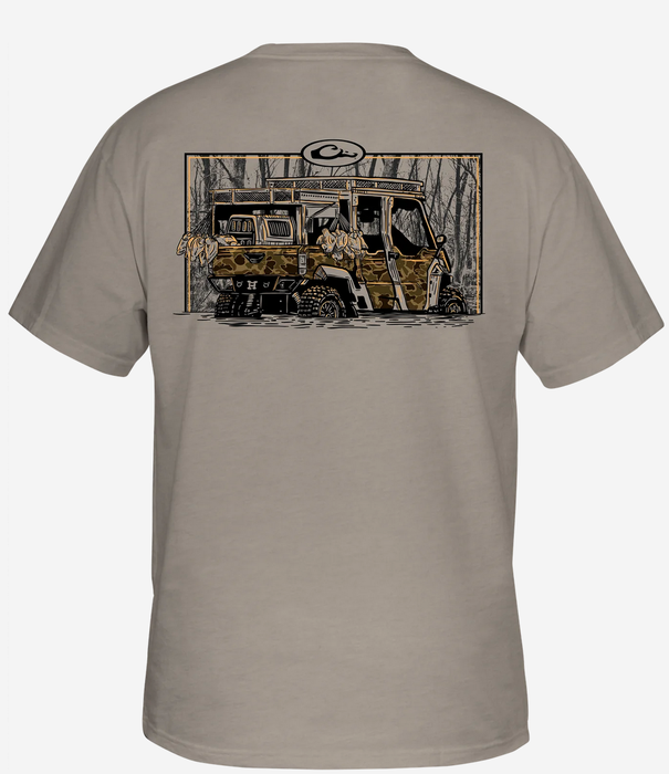 Drake Youth Side X Side S/S Tee Island Fossil Light Heather