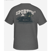 Sportin a Woodie S/S Tee Graphite Heather