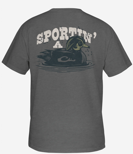 Sportin a Woodie S/S Tee Graphite Heather