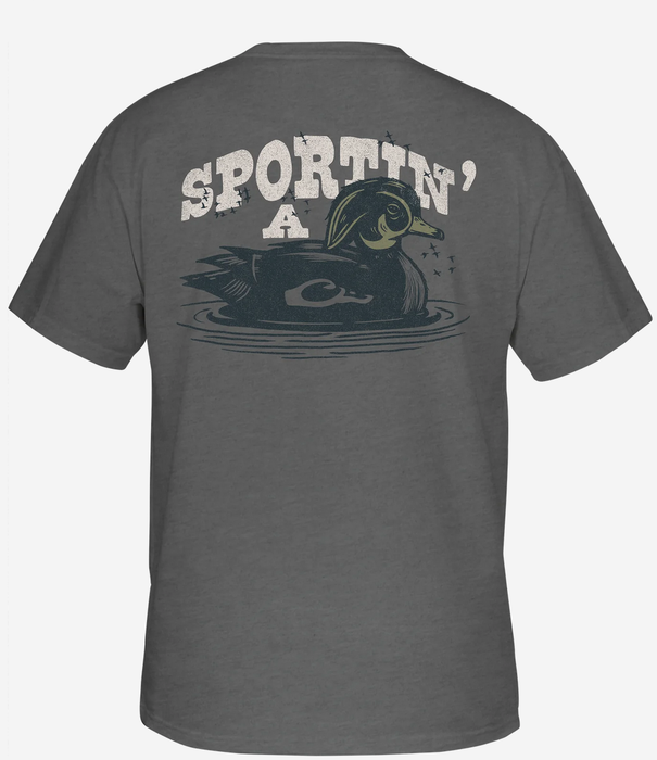 Drake Sportin a Woodie S/S Tee Graphite Heather