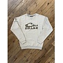 Graphic Sweatshirt Crew Old School Logo Island Fossil Lt Heather