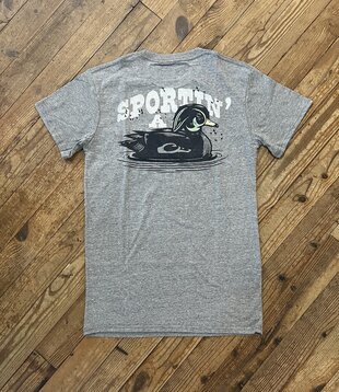Sportin a Woodie S/S Tee Graphite Heather