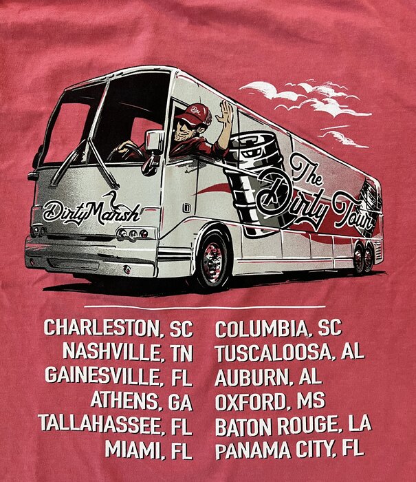 Dirty Marsh The Dirty Marsh  Tour Tee Watermelon