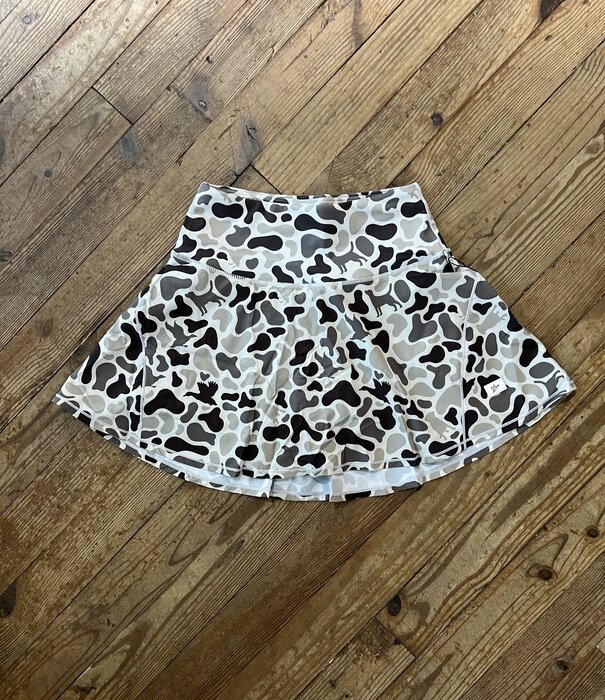 Combat Waterfowl Women's EXCLUSIVE Front Line Committed Old School  Camo Skort