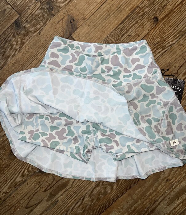 Combat Waterfowl Women's EXCLUSIVE Front Line Committed Old School  Camo Skort