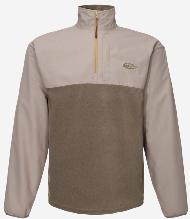 Drake 1/4 Zip Refuge Eqwader Mud Brown