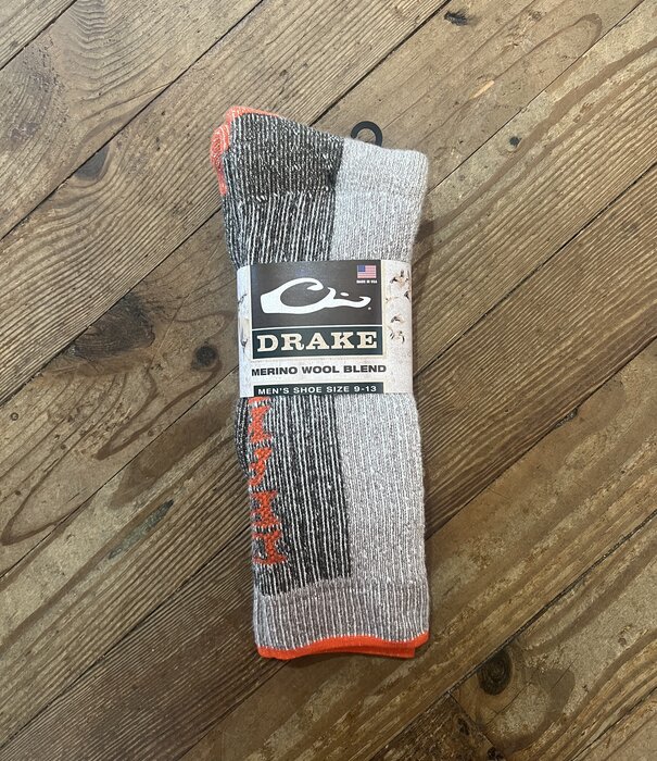 Drake Heavyweight 90 Percent Merino Wool Boot Sock 9-13 Khaki