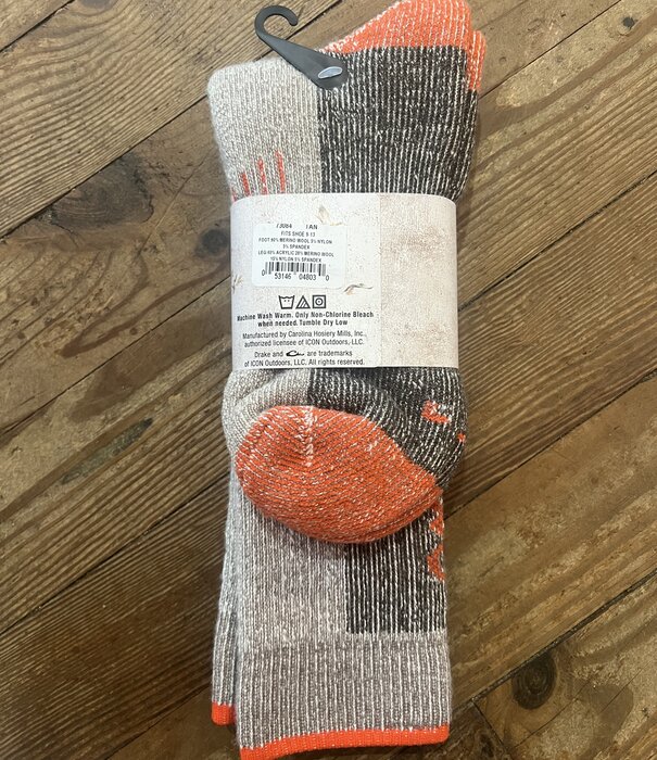 Drake Heavyweight 90 Percent Merino Wool Boot Sock 9-13 Khaki