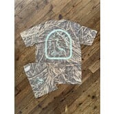 Dirty Marsh Blue Vintage Mossy Oak Camo Tee