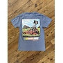 Drive Fast Eat Grass Washed Denim Tee