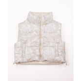 Simply Southern Puffer Vest Camo White