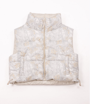 Simply Southern Puffer Vest Camo White
