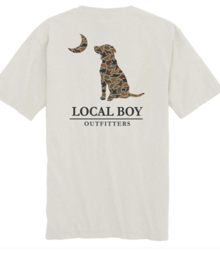 LBO Duck Camo Dog & Moon S/S Tee Silver