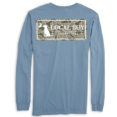 LBO Youth Sand Dog & Moon Camo Plate L/S Tee Slate