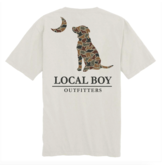 LBO Youth Autumn Duck Camo Dog & Moon S/S Tee Silver