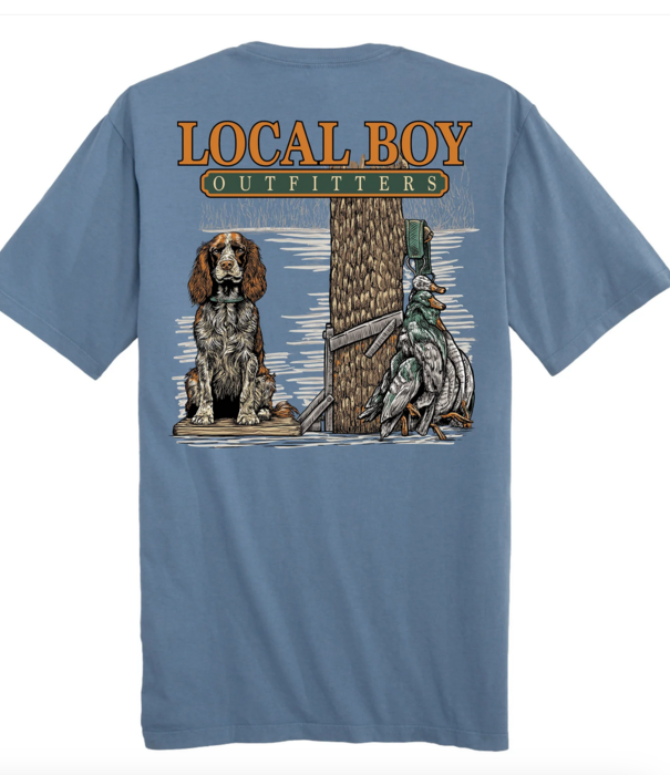 Local Boy Outfitters LOB Youth Spaniel Stand S/S Tee Slate