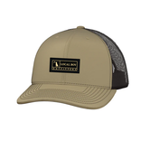 Local Boy Youth Woven Label Trucker Hat Khaki/Coffee
