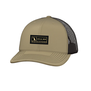 Local Boy Youth Woven Label Trucker Hat Khaki/Coffee