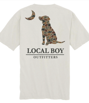 LBO Toddler Duck Camo Dog & Moon S/S Tee Silver
