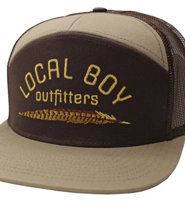 Local Boy Outfitters Local Boy Pheasant Feather 7 Panel Hat Light Brown