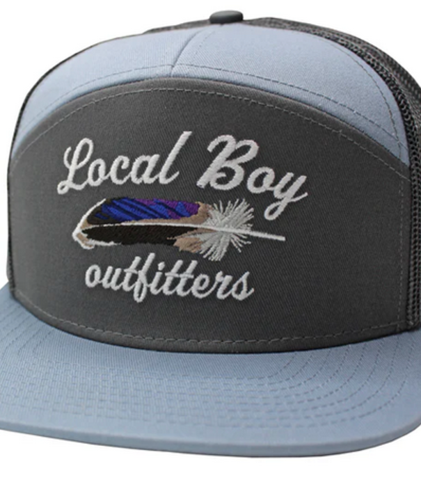 Local Boy Outfitters Local Boy Mallard Feather 7 Panel Hat Light Grey/Grey