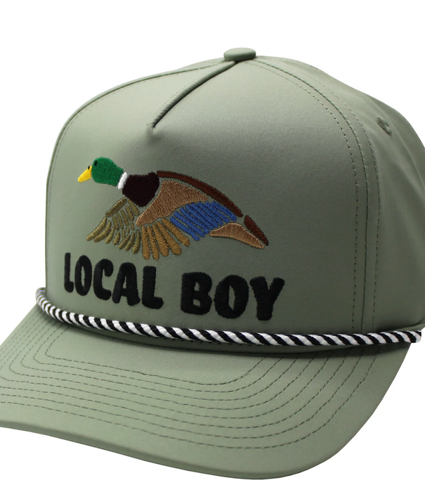 Local Boy Outfitters Local Boy Wild Duck High Crown Rope Hat Loden/White