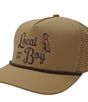 Local Boy Shed Hunter Perforated Rope Hat Clay
